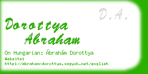dorottya abraham business card